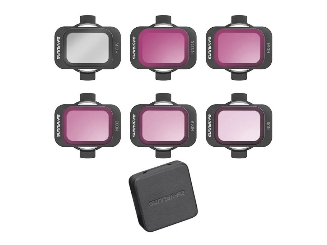 Conjunto de 6 filtros Sunnylife MCUV, ND8/16/34/64/128 para DJI Avata 2