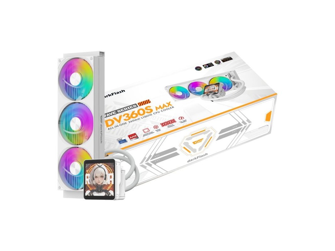 Cooler para CPU DarkFlash DV360S MAX (Branco)