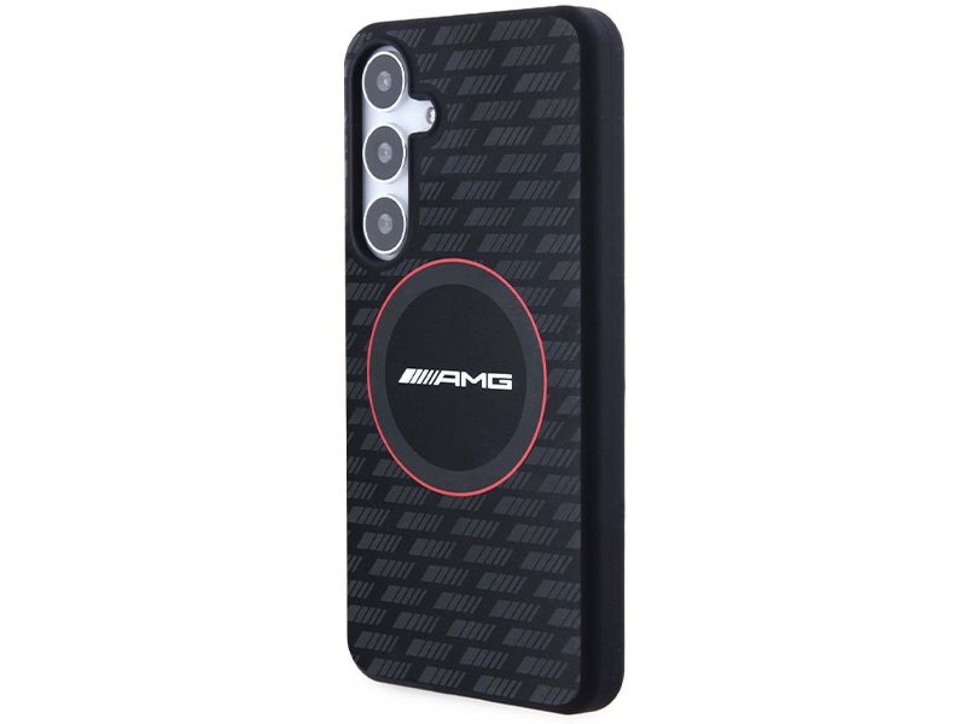 AMG Silicone Carbon Pattern MagSafe case for Samsung Galaxy S24 - black