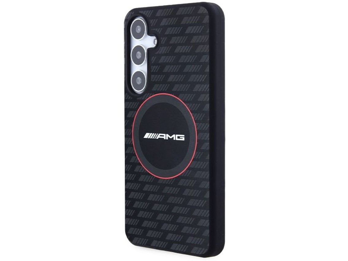 AMG Silicone Carbon Pattern MagSafe case for Samsung Galaxy S24 - black