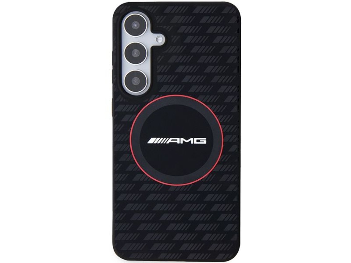 AMG Silicone Carbon Pattern MagSafe case for Samsung Galaxy S24 - black