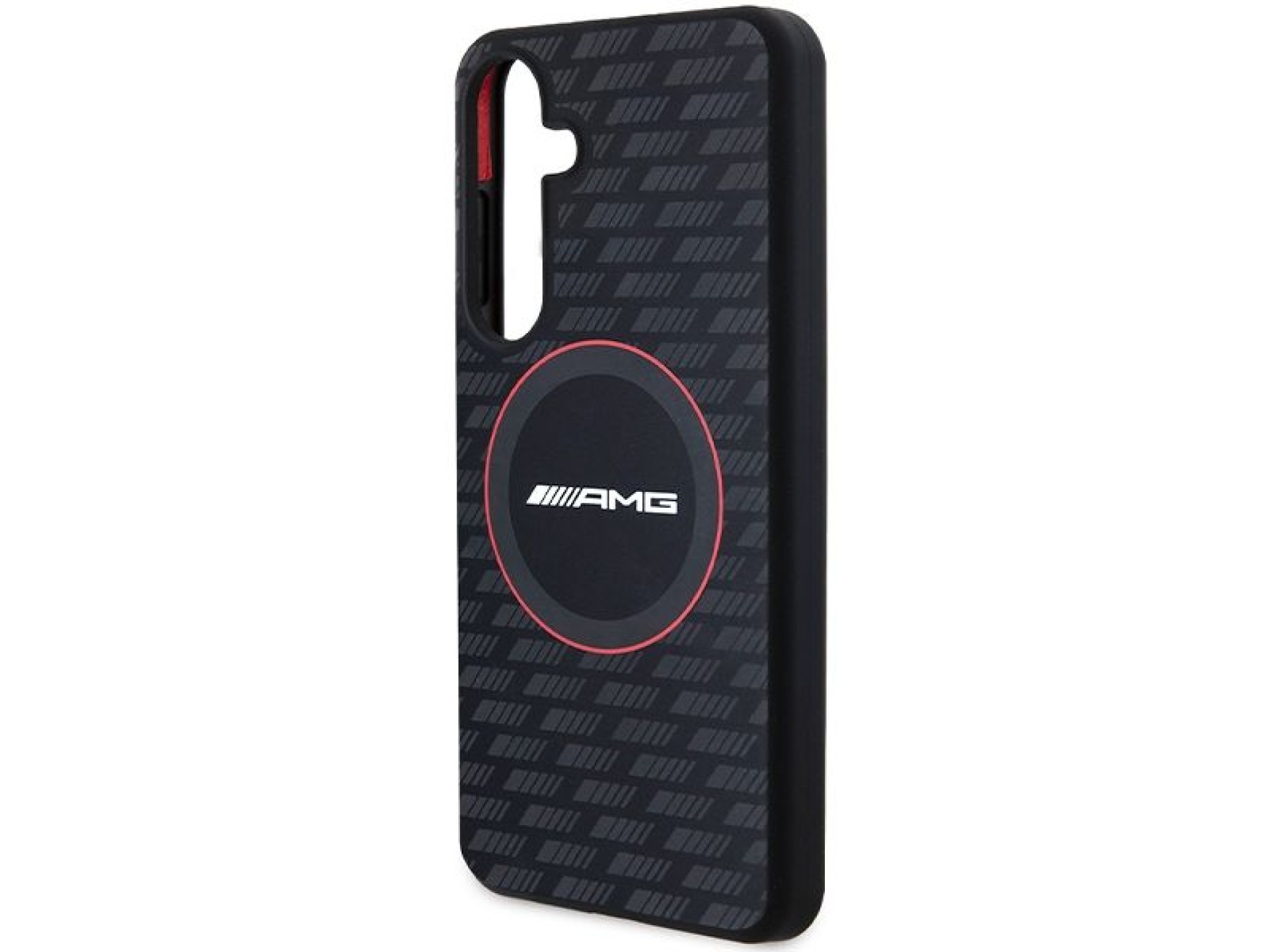 AMG Silicone Carbon Pattern MagSafe case for Samsung Galaxy S24 - black