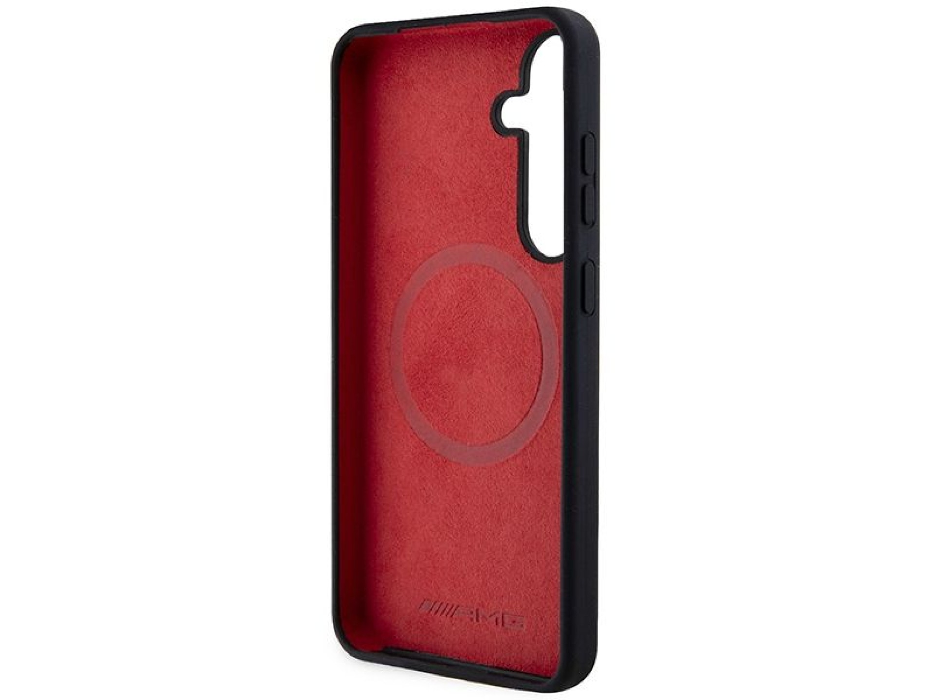 AMG Silicone Carbon Pattern MagSafe case for Samsung Galaxy S24 - black