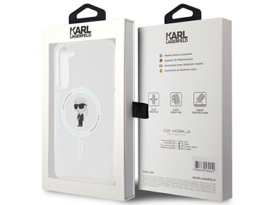 Capa Karl Lagerfeld IML Ikonik MagSafe para Samsung Galaxy S23+ - transparente