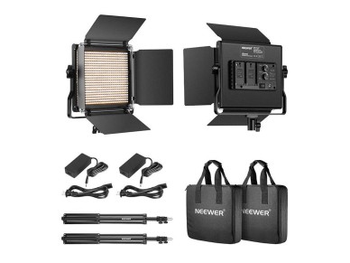 Kit Neewer 660 LED bicolor, dos lámparas de 40 W, 3200-5600 K Kit Neewer 660 LED bicolor, dos lámparas de 40 W, 3200-5600 K