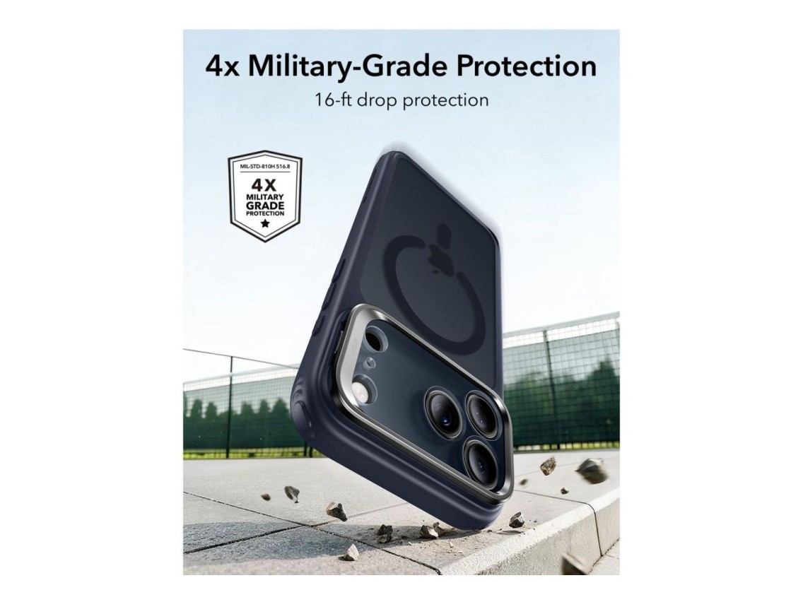 ESR Classic Hybrid Kickstand MagSafe Case for iPhone 18 Pro / 17 Pro - Navy Blue