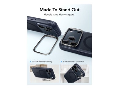 ESR Classic Hybrid Kickstand MagSafe Case for iPhone 18 Pro / 17 Pro - Navy Blue ESR Classic Hybrid Kickstand MagSafe Case for iPhone 18 Pro / 17 Pro - Navy Blue