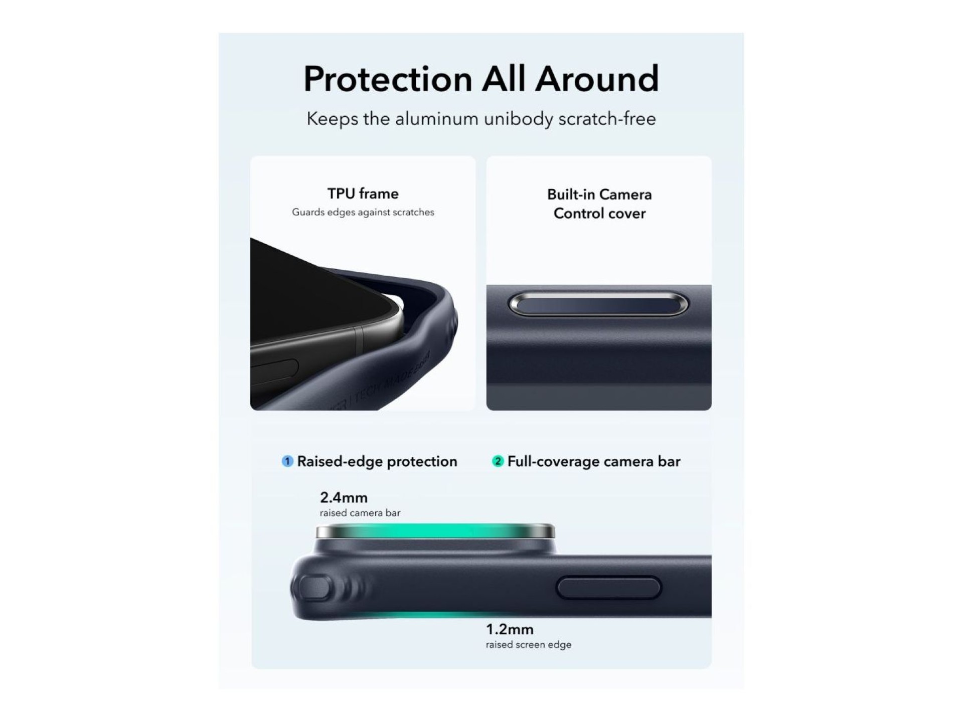 ESR Classic Hybrid Kickstand MagSafe Case for iPhone 18 Pro / 17 Pro - Navy Blue
