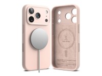 Capa Ringke em silicone MagSafe para iPhone 18 Pro - Rosa Capa Ringke em silicone MagSafe para iPhone 18 Pro - Rosa