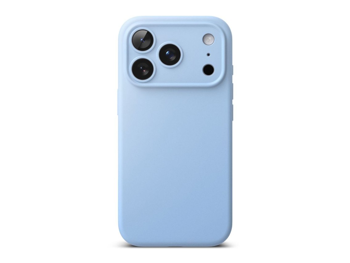 Capa Ringke em silicone MagSafe para iPhone 18 Pro - azul claro