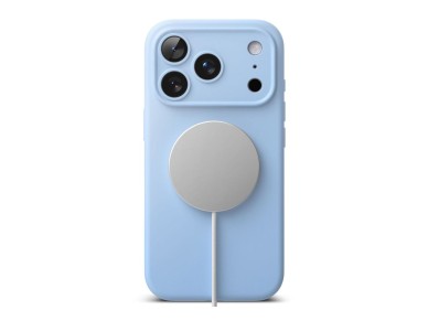 Ringke Silicone MagSafe case for iPhone 18 Pro - light blue Ringke Silicone MagSafe case for iPhone 18 Pro - light blue