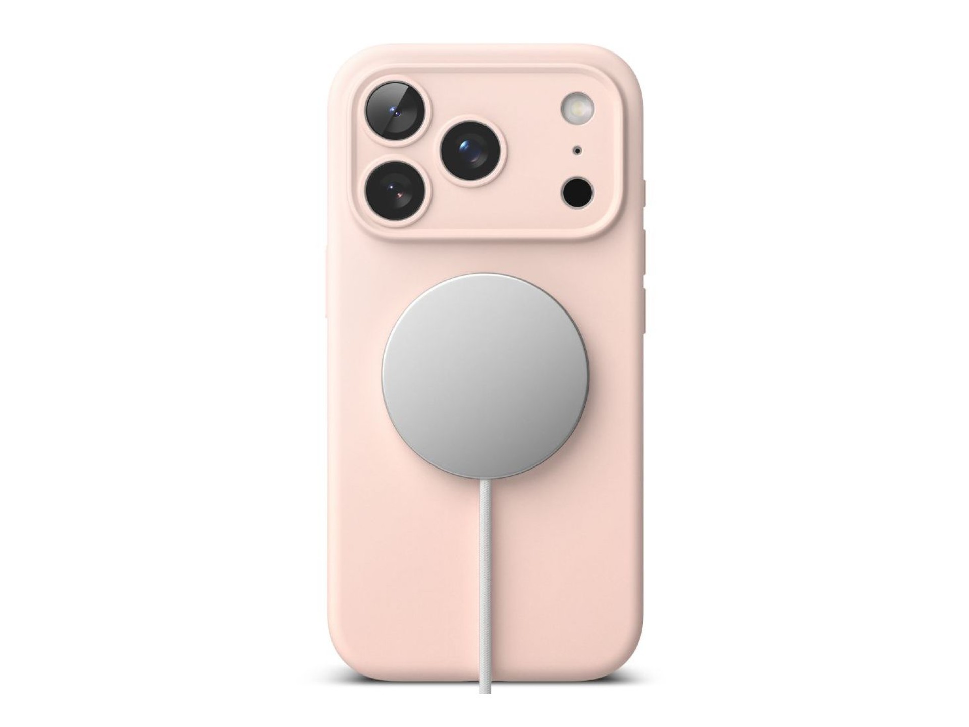 Capa Ringke em silicone MagSafe para iPhone 18 Pro - Rosa