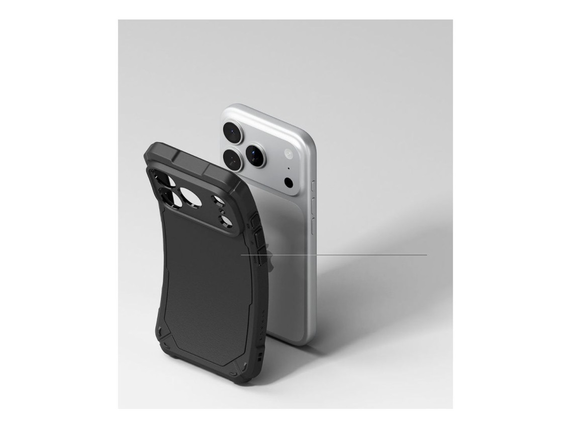 Capa Magnética Ringke Rugged Gear MagSafe para iPhone 18 Pro Max / 17 Pro Max - Preta