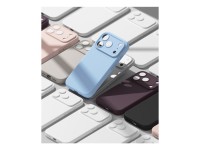 Capa Ringke em silicone MagSafe para iPhone 18 Pro - azul claro Capa Ringke em silicone MagSafe para iPhone 18 Pro - azul claro
