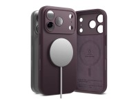 Capa Ringke em silicone MagSafe para iPhone 18 Pro - cerejeira escura