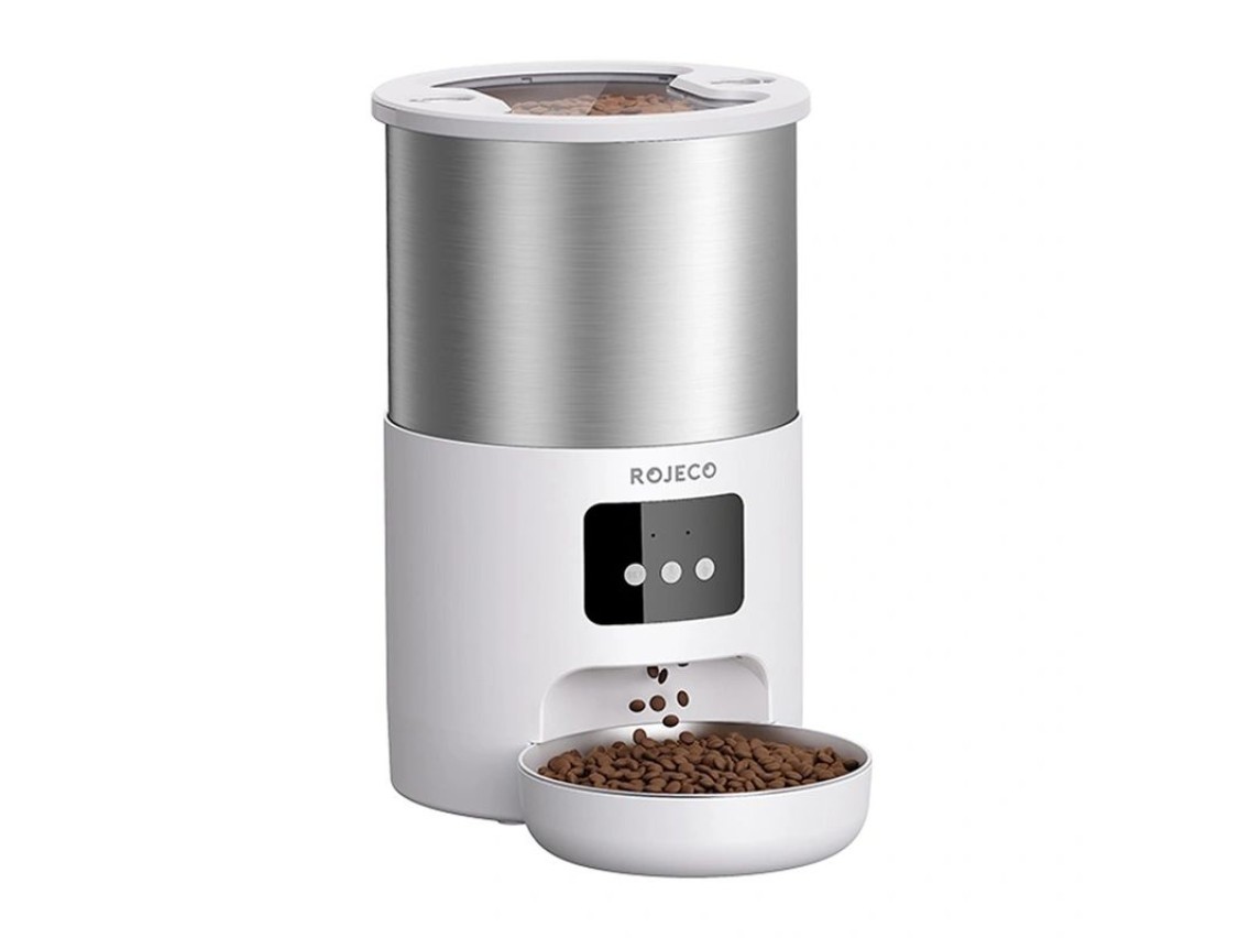 Pet food dispenser Rojeco Smart Pet Feeder 4.5l Stainless Steel