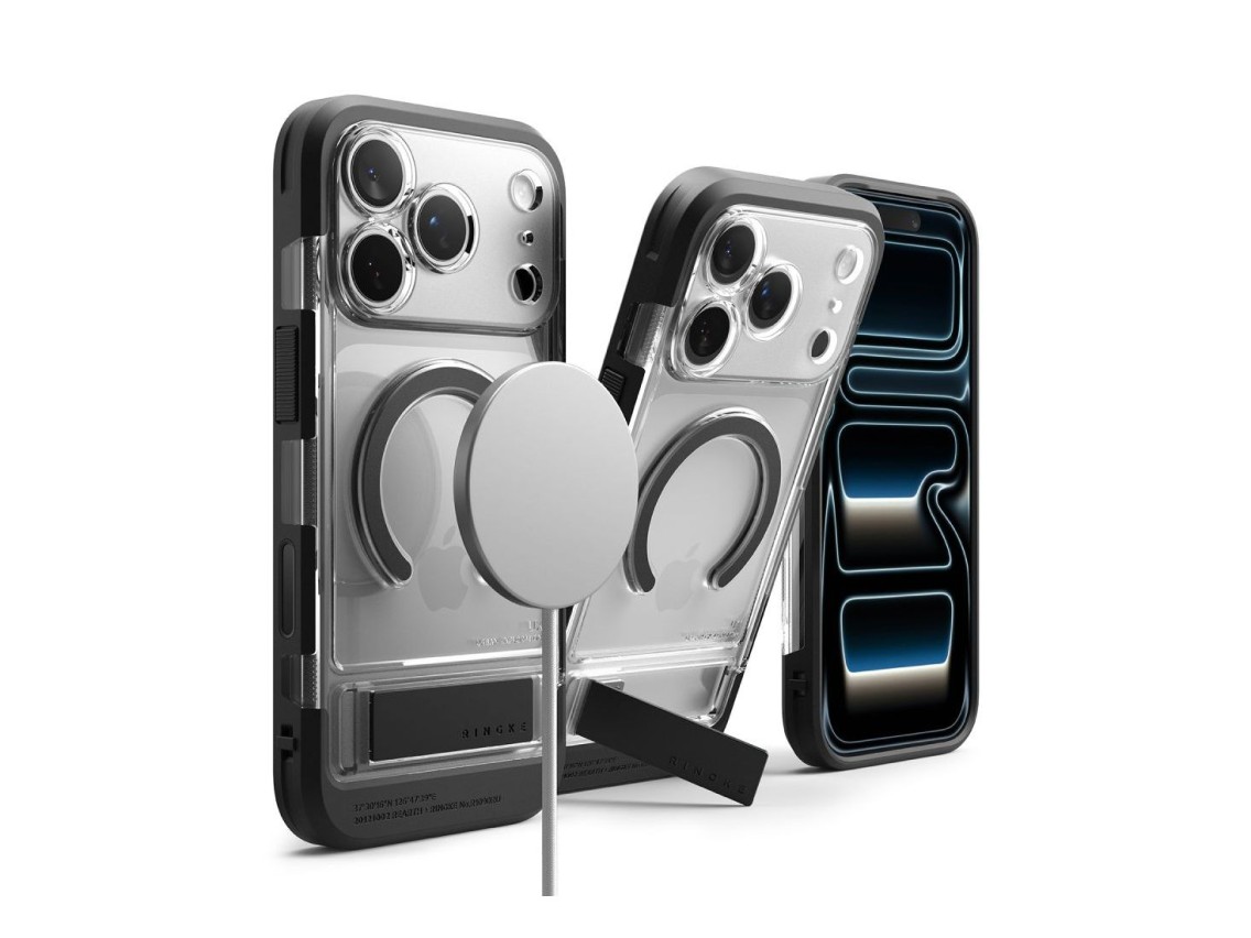Capa magnética Ringke UX para iPhone 18 Pro/17 Pro - Transparente