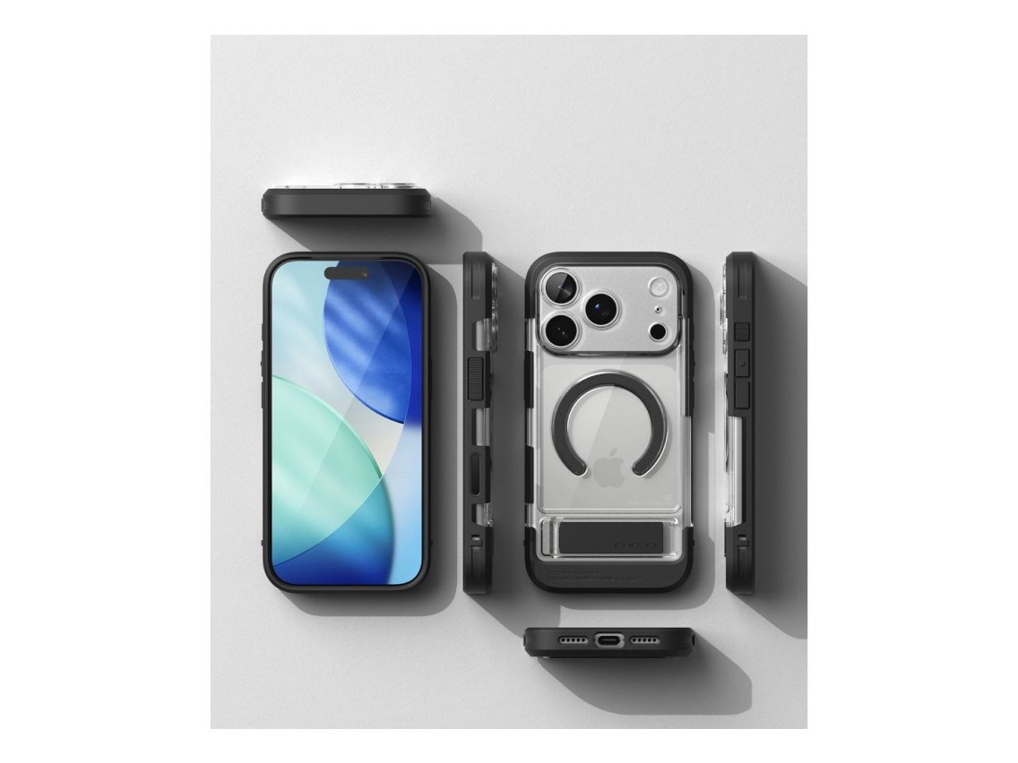 Capa magnética Ringke UX para iPhone 18 Pro/17 Pro - Transparente