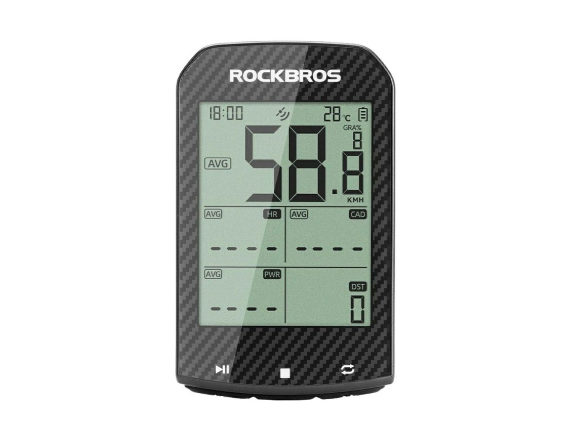 Rockbros M1Pro Bluetooth GPS Bike Computer IPX6 - Black