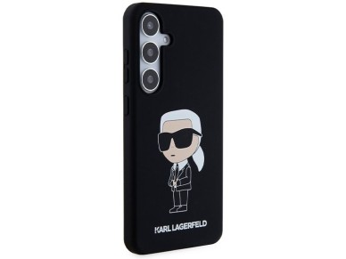 Funda de silicona Karl Lagerfeld Ikonik para Samsung Galaxy S24+ - negra