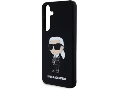 Funda de silicona Karl Lagerfeld Ikonik para Samsung Galaxy S24+ - negra