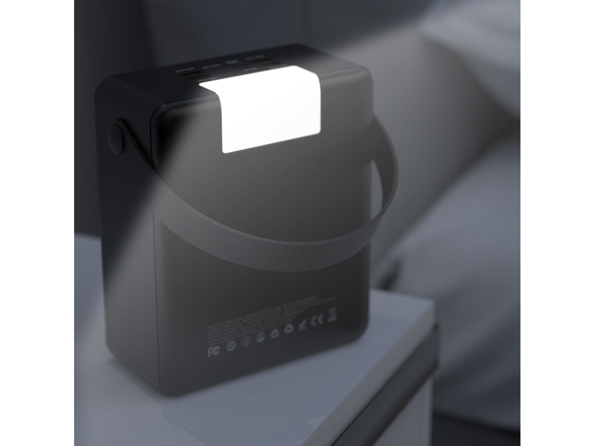 Wozinsky W8-B Powerbank 100000 mAh 30W 4x USB-A and 1x USB-C with Flashlight - Black