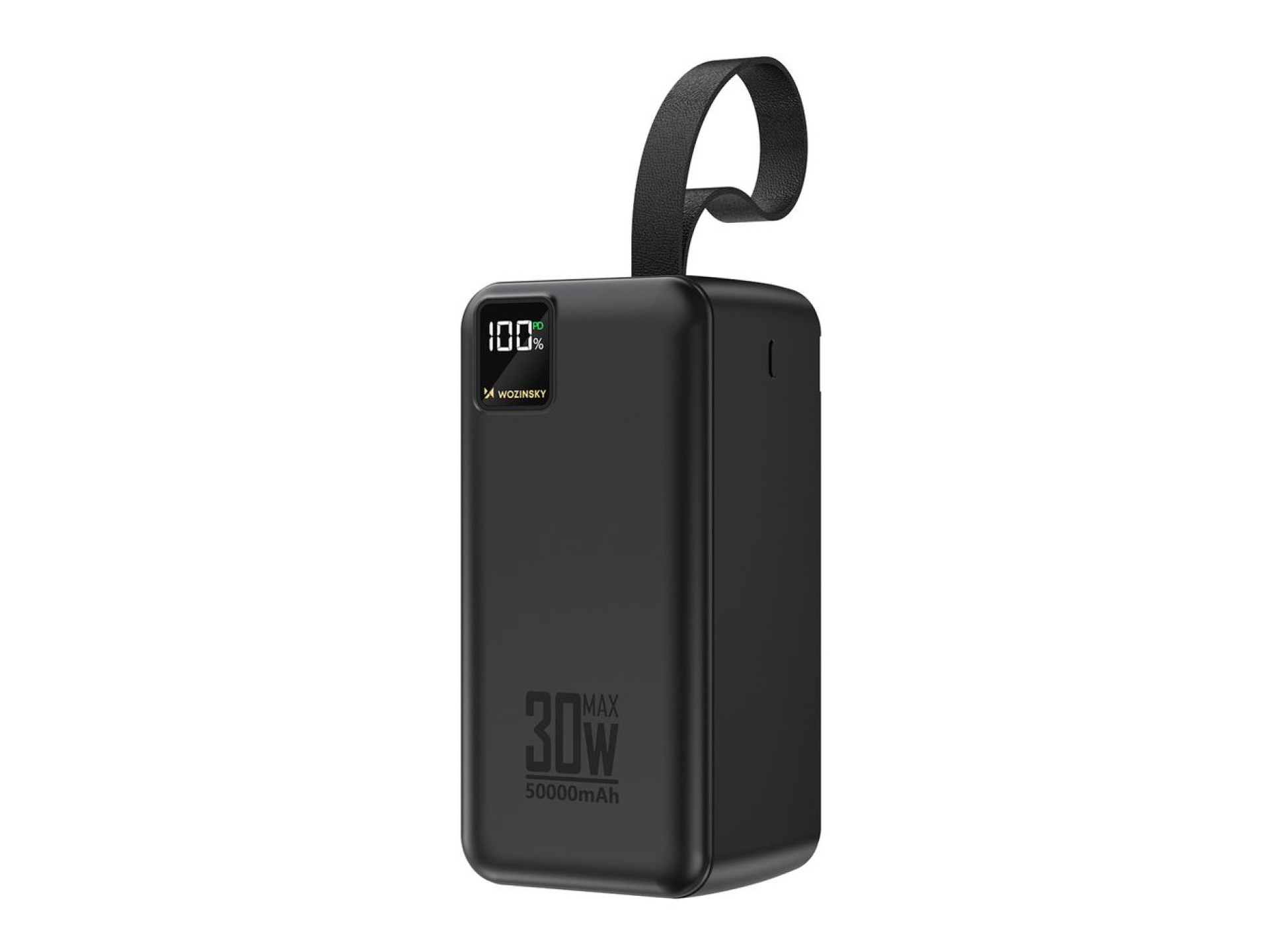 Batería externa Wozinsky W8-B de 50000 mAh y 30 W con 2 puertos USB-A, 1 puerto USB-C y puerto micro