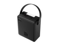 Bateria externa Wozinsky W8-B 100000 mAh 30W com 4 portas USB-A e 1 porta USB-C com lanterna - Preta