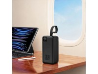 Powerbank Wozinsky W8-B 50000mAh 30W 2xUSB-A e 1xUSB-C e micro USB com lanterna - preto