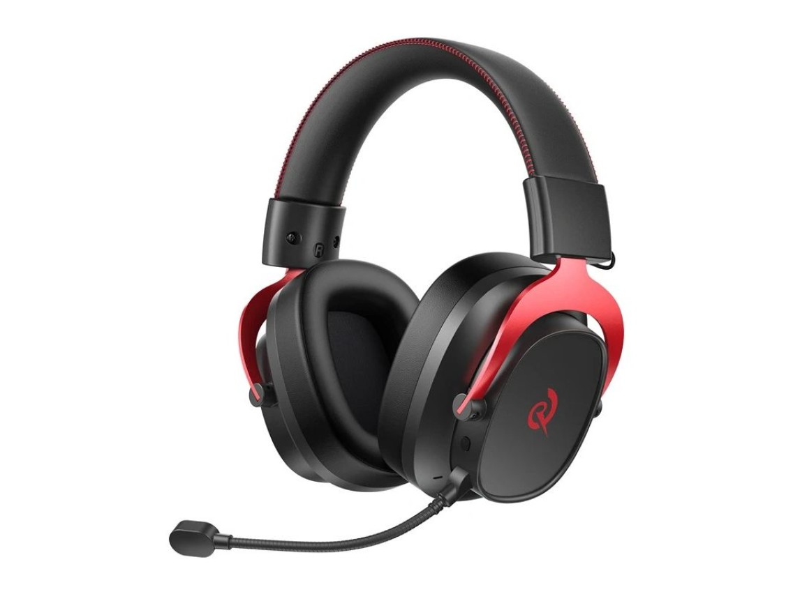 QCY Heroad VT200 Gaming Headphones (Black and Red)