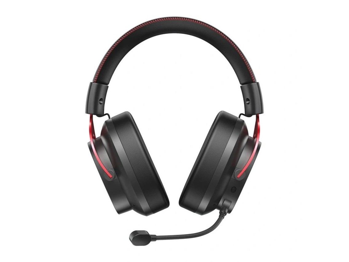 QCY Heroad VT200 Gaming Headphones (Black and Red)