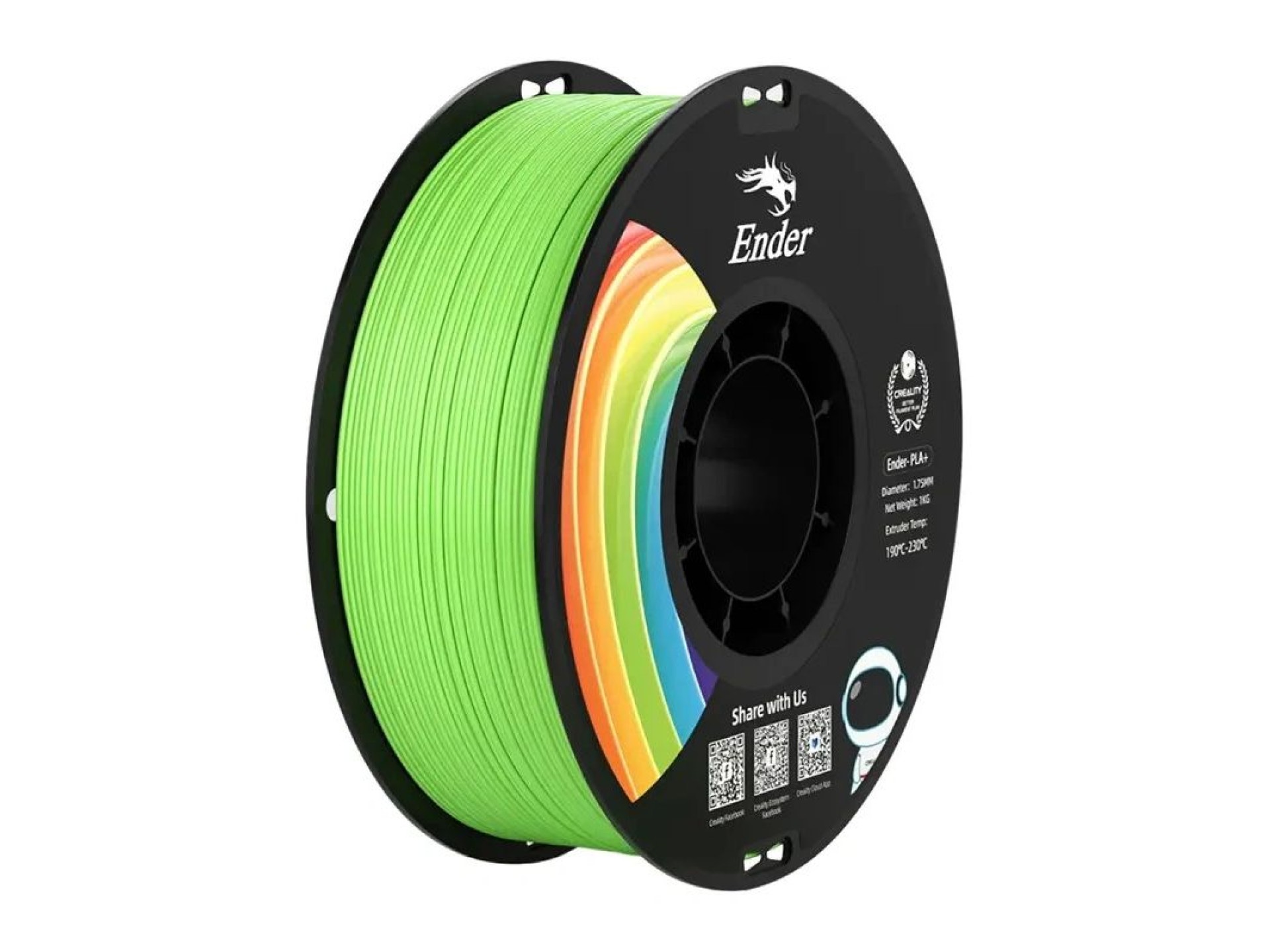 Filamento PLA+ da Creality Ender (verde)