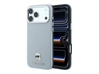 Funda met�lica MagSafe Karl Lagerfeld Grained Karl Head para iPhone 18 Pro Max / 17 Pro Max - Gris