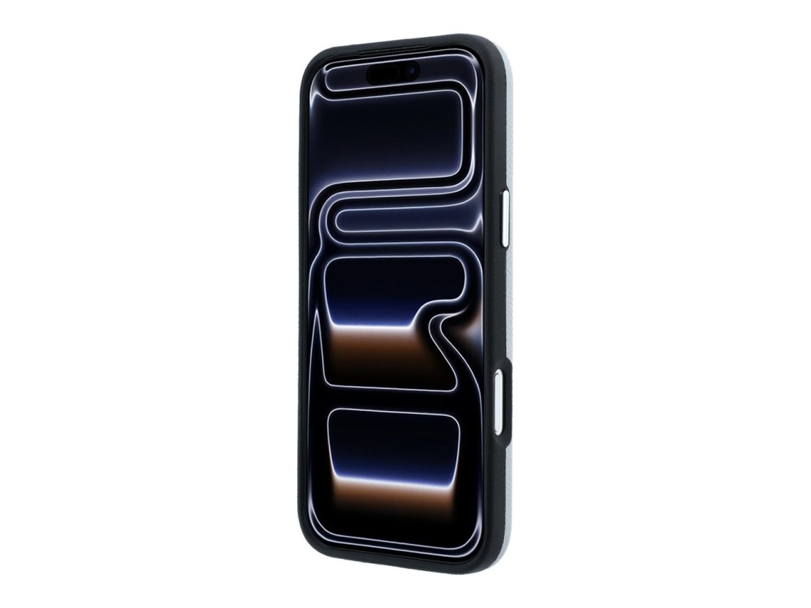 Funda met�lica MagSafe Karl Lagerfeld Grained Karl Head para iPhone 18 Pro Max / 17 Pro Max - Gris
