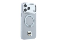 Capa MagSafe Karl Lagerfeld com suporte de anel 360� e alfinete de cabe�a de Karl para iPhone 18 Pro