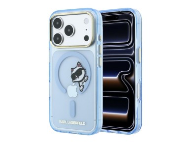 Karl Lagerfeld Peekaboo Logo MagSafe case for iPhone 18 Pro / 17 Pro - light blue Karl Lagerfeld Peekaboo Logo MagSafe case for iPhone 18 Pro / 17 Pro - light blue