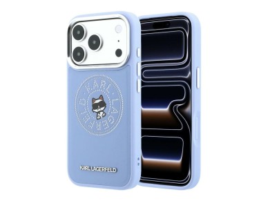 Karl Lagerfeld Point & Choupette Sketch MagSafe Case for iPhone 18 Pro / 17 Pro - Blue Karl Lagerfeld Point & Choupette Sketch MagSafe Case for iPhone 18 Pro / 17 Pro - Blue