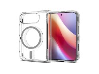 Capa Spigen Ultra Hybrid Pro MagSafe para iPhone Duo - Transparente e Branca Capa Spigen Ultra Hybrid Pro MagSafe para iPhone Duo - Transparente e Branca