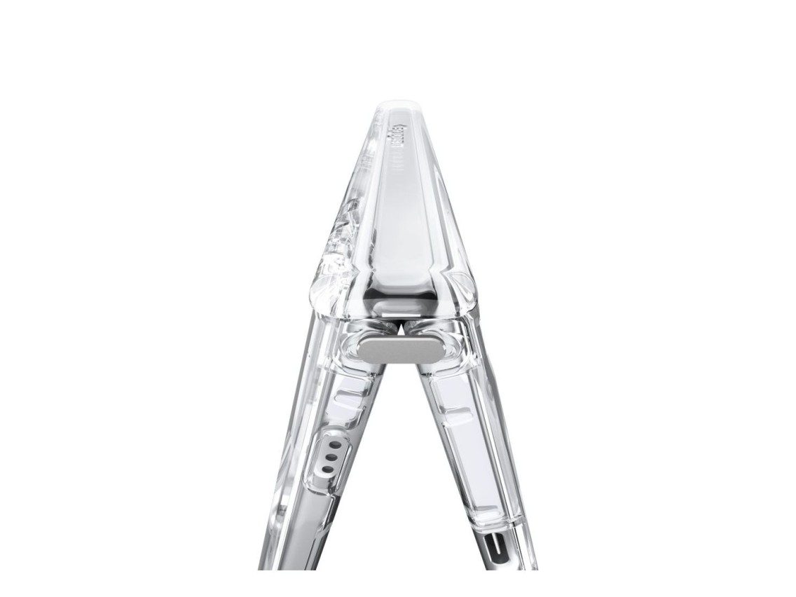 Capa Spigen Ultra Hybrid Pro MagSafe para iPhone Duo - Transparente e Branca