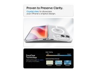 Capa Spigen Ultra Hybrid Pro MagSafe para iPhone Duo - Transparente e Branca Capa Spigen Ultra Hybrid Pro MagSafe para iPhone Duo - Transparente e Branca