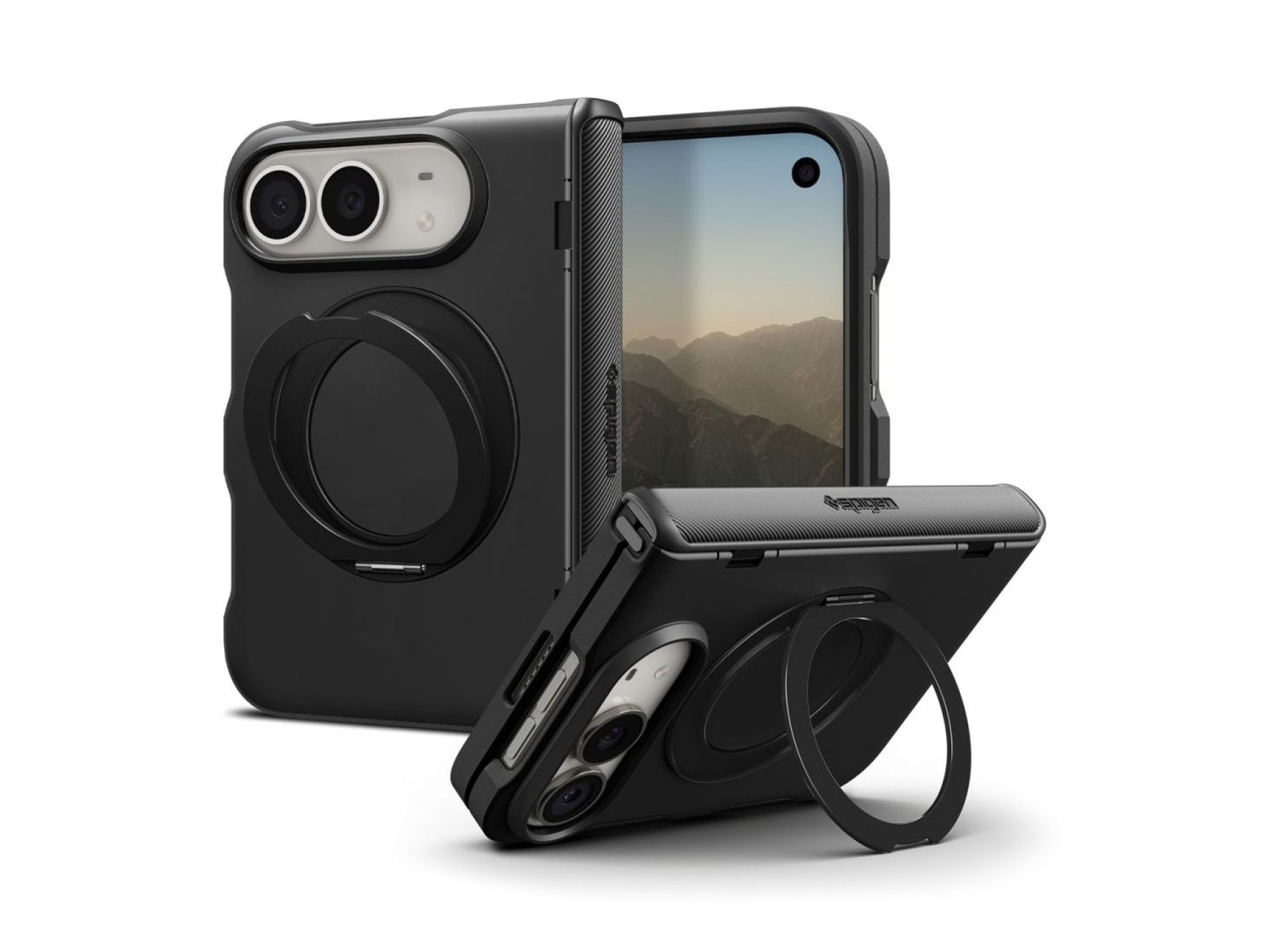 Funda Spigen Slim Armor Pro S MagSafe para iPhone Duo - Negra