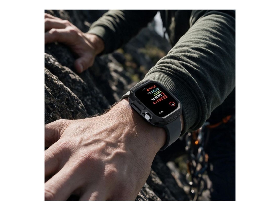 Funda Spigen Rugged Armor para Apple Watch de 46 mm - negro mate