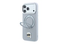 Capa MagSafe Karl Lagerfeld com suporte de anel 360� e alfinete de cabe�a de Karl para iPhone 18 Pro