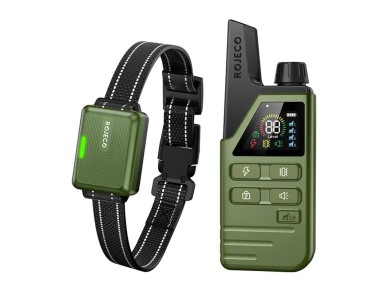 Collar de adiestramiento Rojeco DOG800 (verde)