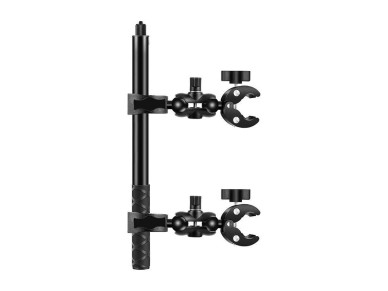 Suporte para moto/bicicleta PULUZ com duas braçadeiras e selfie stick de 150 cm Suporte para moto/bicicleta PULUZ com duas braçadeiras e selfie stick de 150 cm