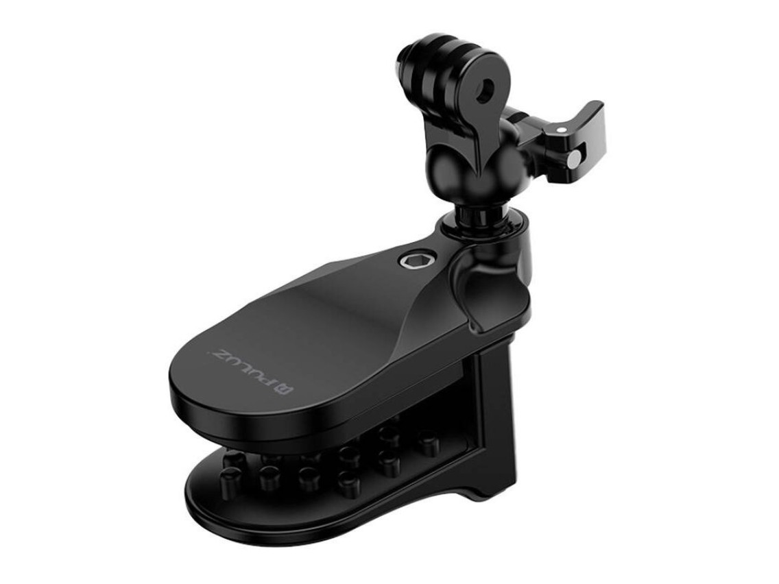 Soporte para casco PULUZ para cámaras deportivas (DJI Action, GoPro Hero) (negro)