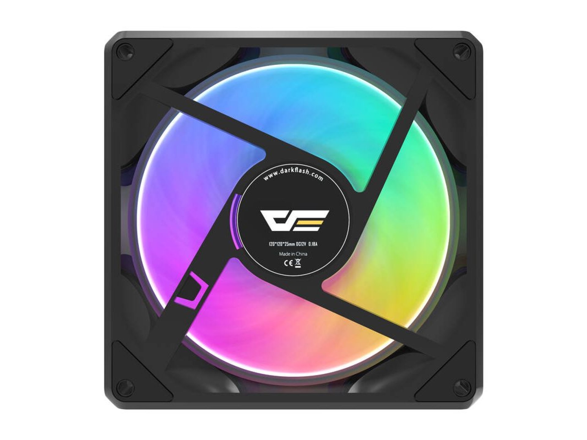Ventilador de ordenador Darkflash Gauss G24 (negro)