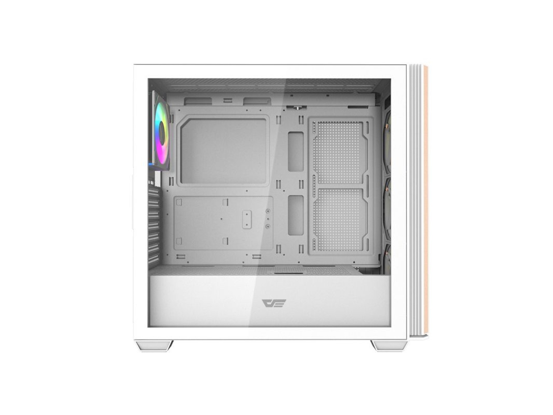 Darkflash DS900WS computer case (White) + 4 ARGB fans