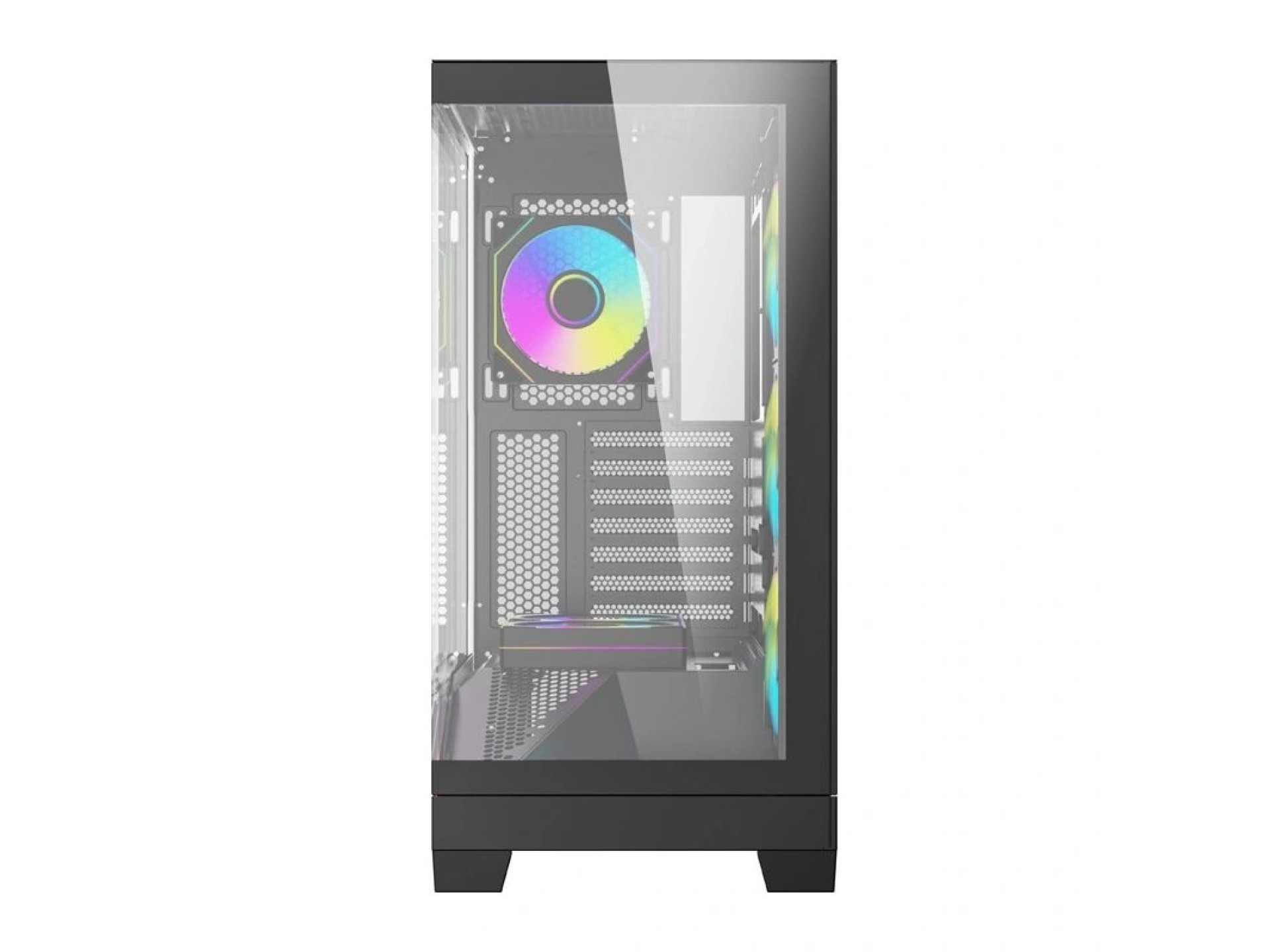 Caja de ordenador DarkFlash K430 + 6 ventiladores (negra)