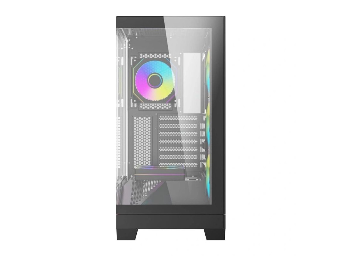 Caixa para computador DarkFlash K430 + 6 ventoinhas (preto)